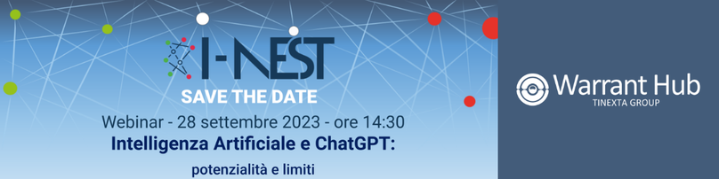 I-Nest: webinar Intelligenza Artificiale e Chat GPT - Warrant